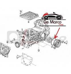 Renault 4 y R5 Junta tórica de entrada de eje