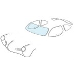 Ventanas y juntas para VW Karmann Ghia | De Marco Parts