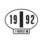 Italian Renault 4 Stickers
